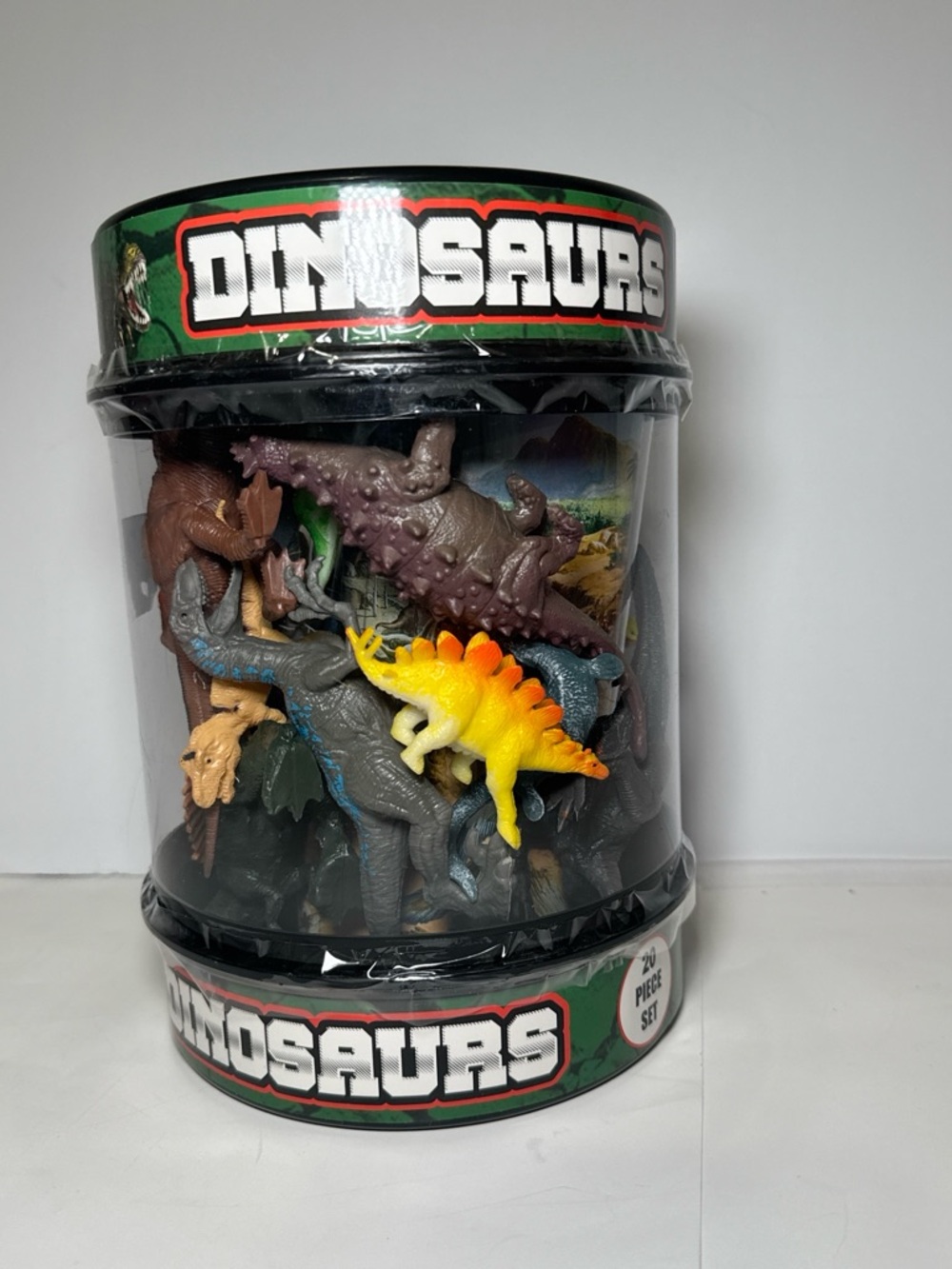 Dinosaurs 20 Piece Set Toy Figures Plastic Playset Kids Educational New